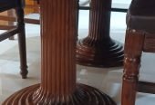 Used Dining table of pure sheesham wood 9.5/10 condition for sale – 6 person seating- Price = 50000