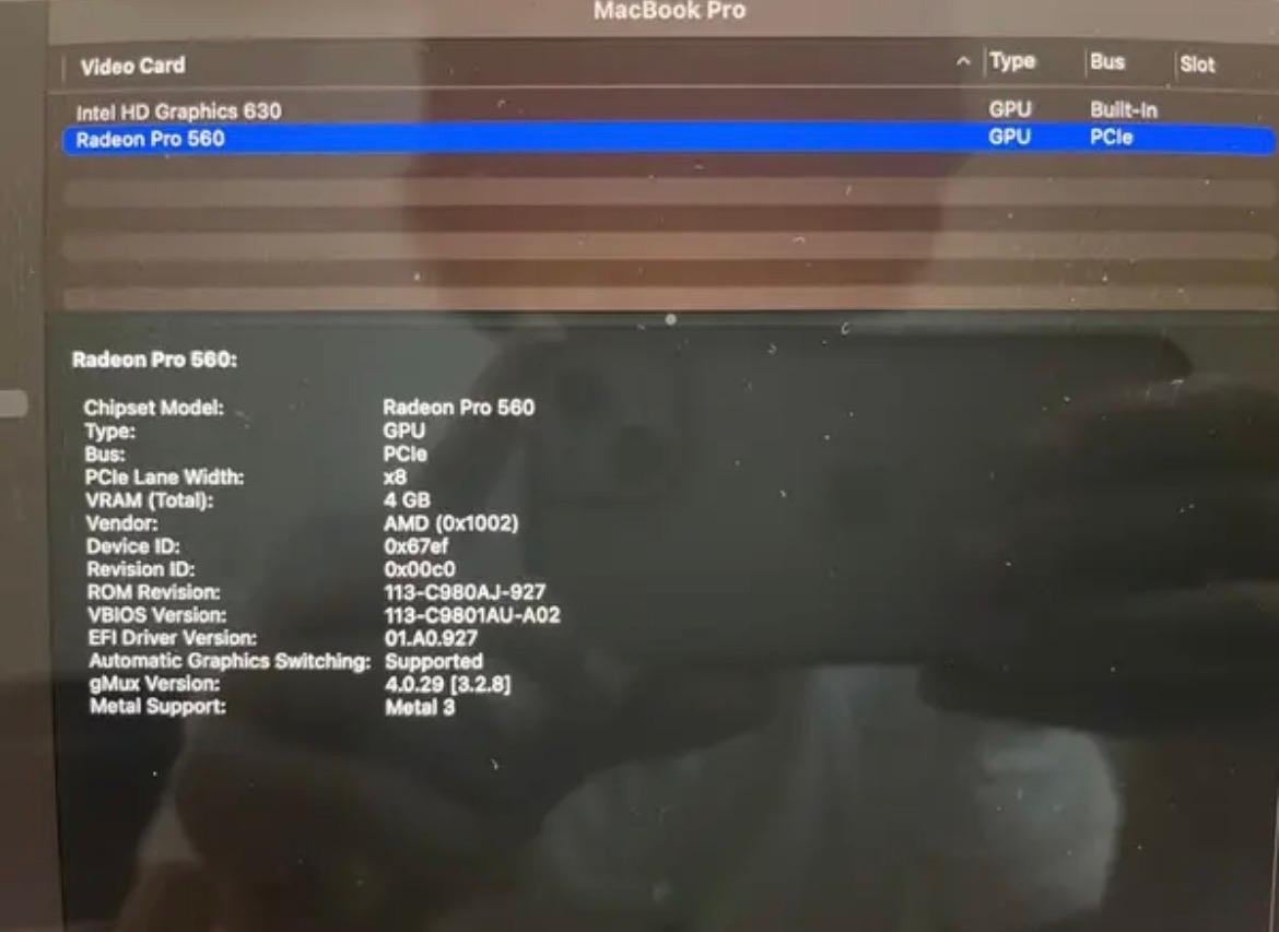 MacBook Pro 2017, 15 Inch