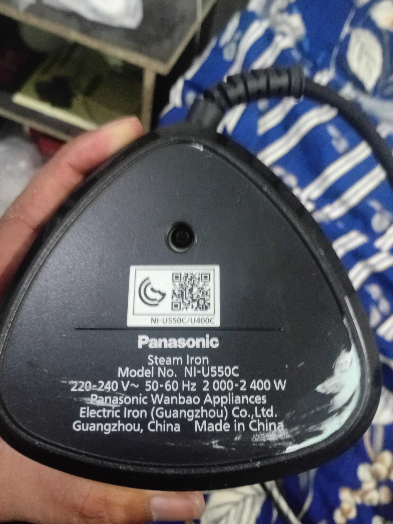 Panasonic Steam Iron NI-U550C – 2400W (Excellent Condition)