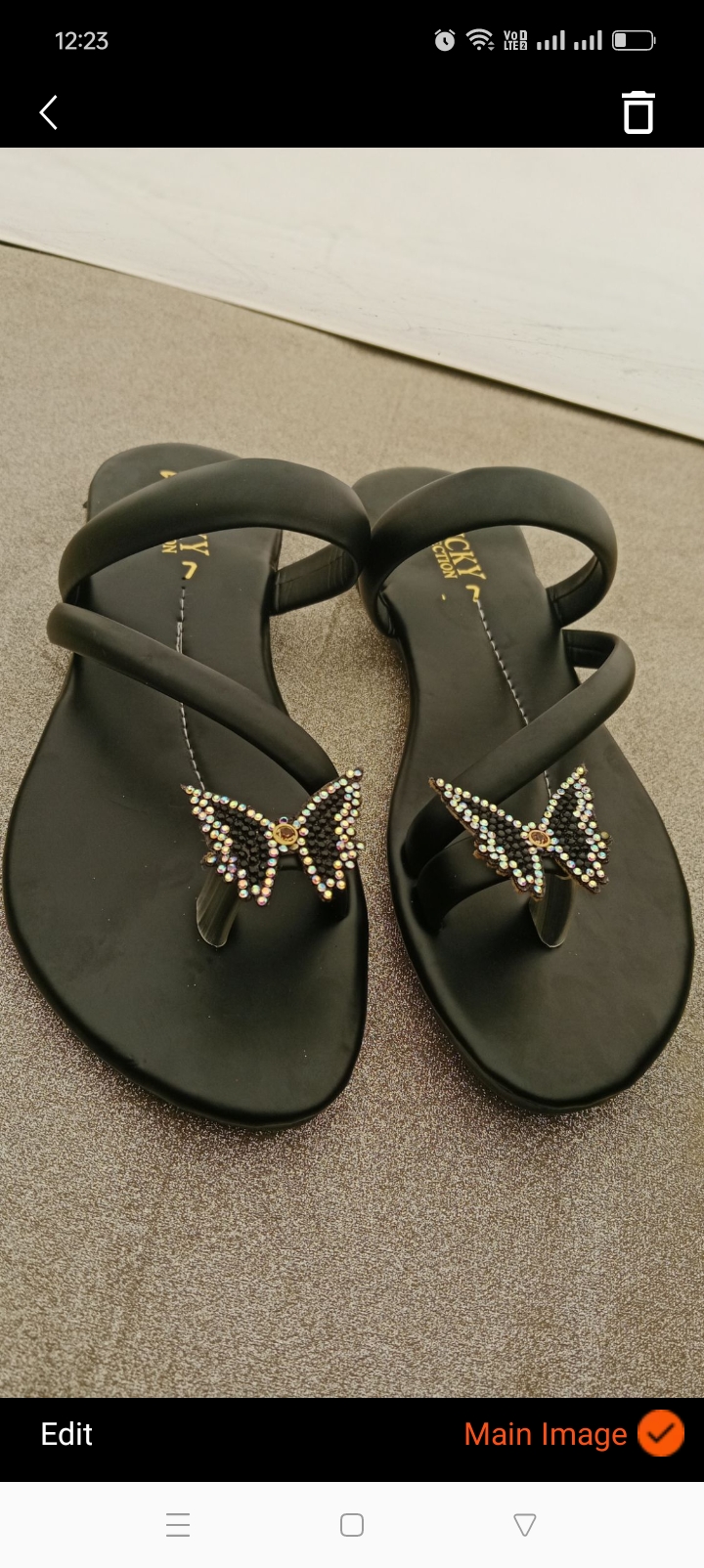 Stylish Black Butterfly Sandals for Women Comfortable Wear
