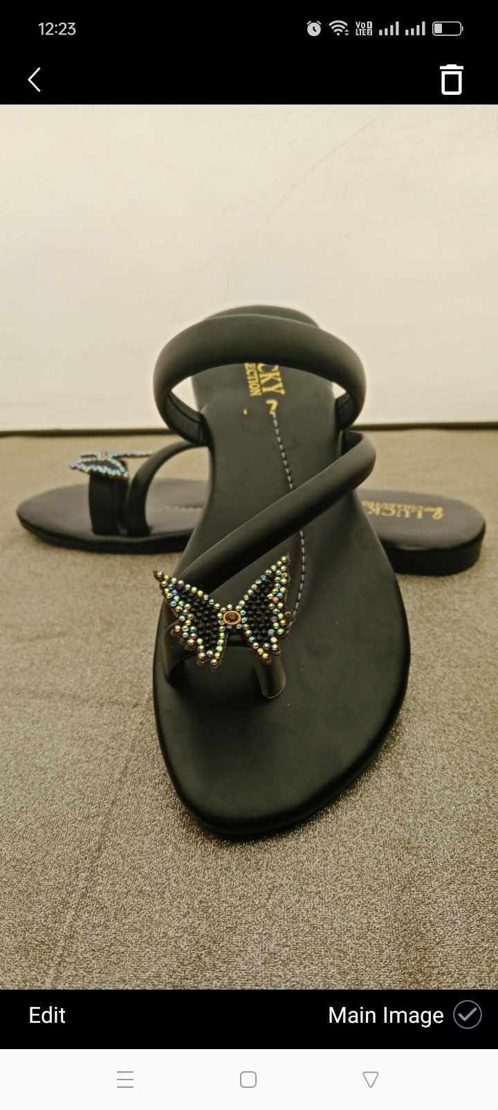 Stylish Black Butterfly Sandals for Women Comfortable Wear