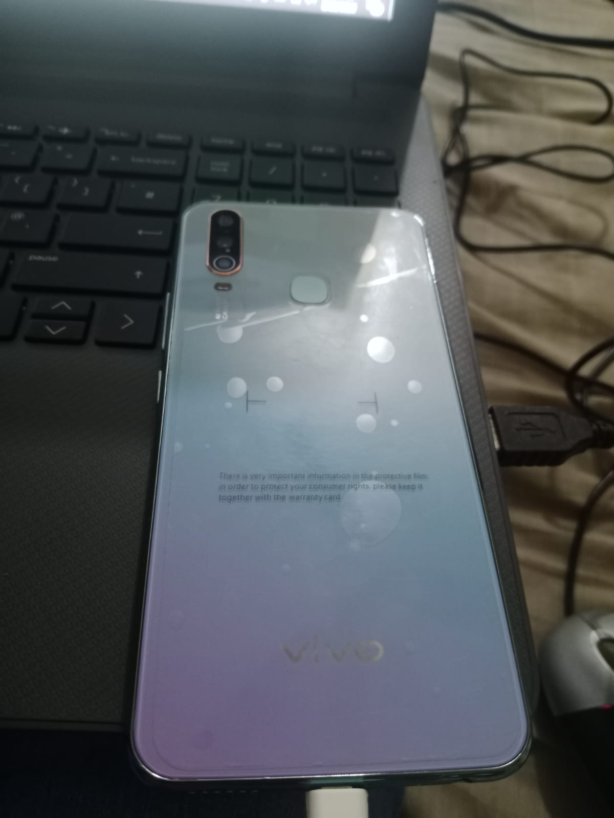 Vivo y17 ew only box open no Fault mobile