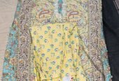 2ps lemon floral dress khaadi