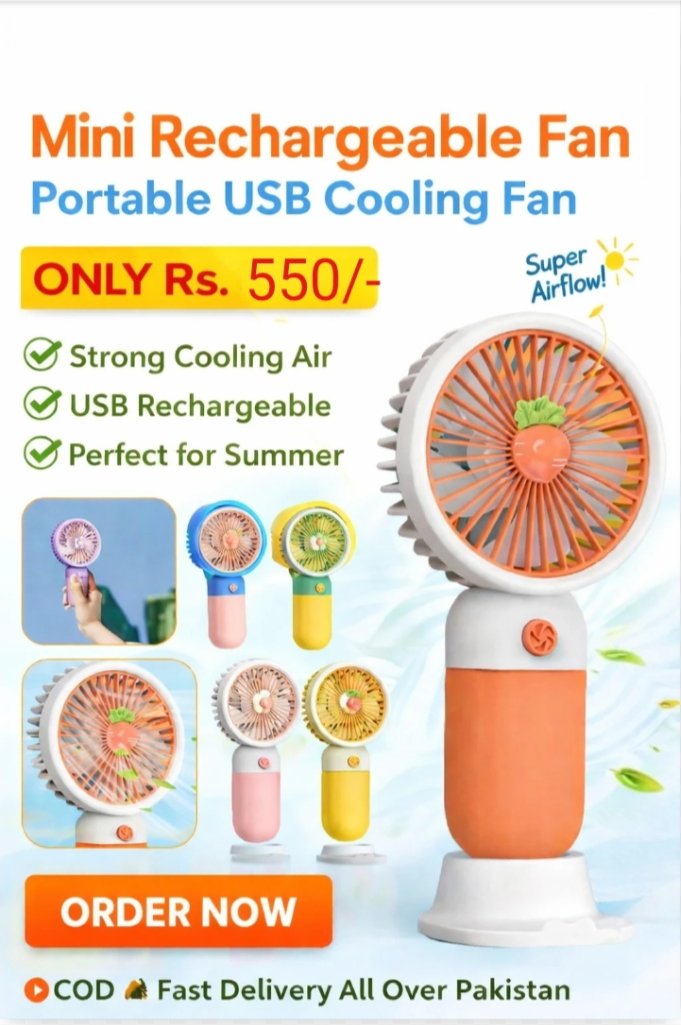 Mini Rechargeable Fan
