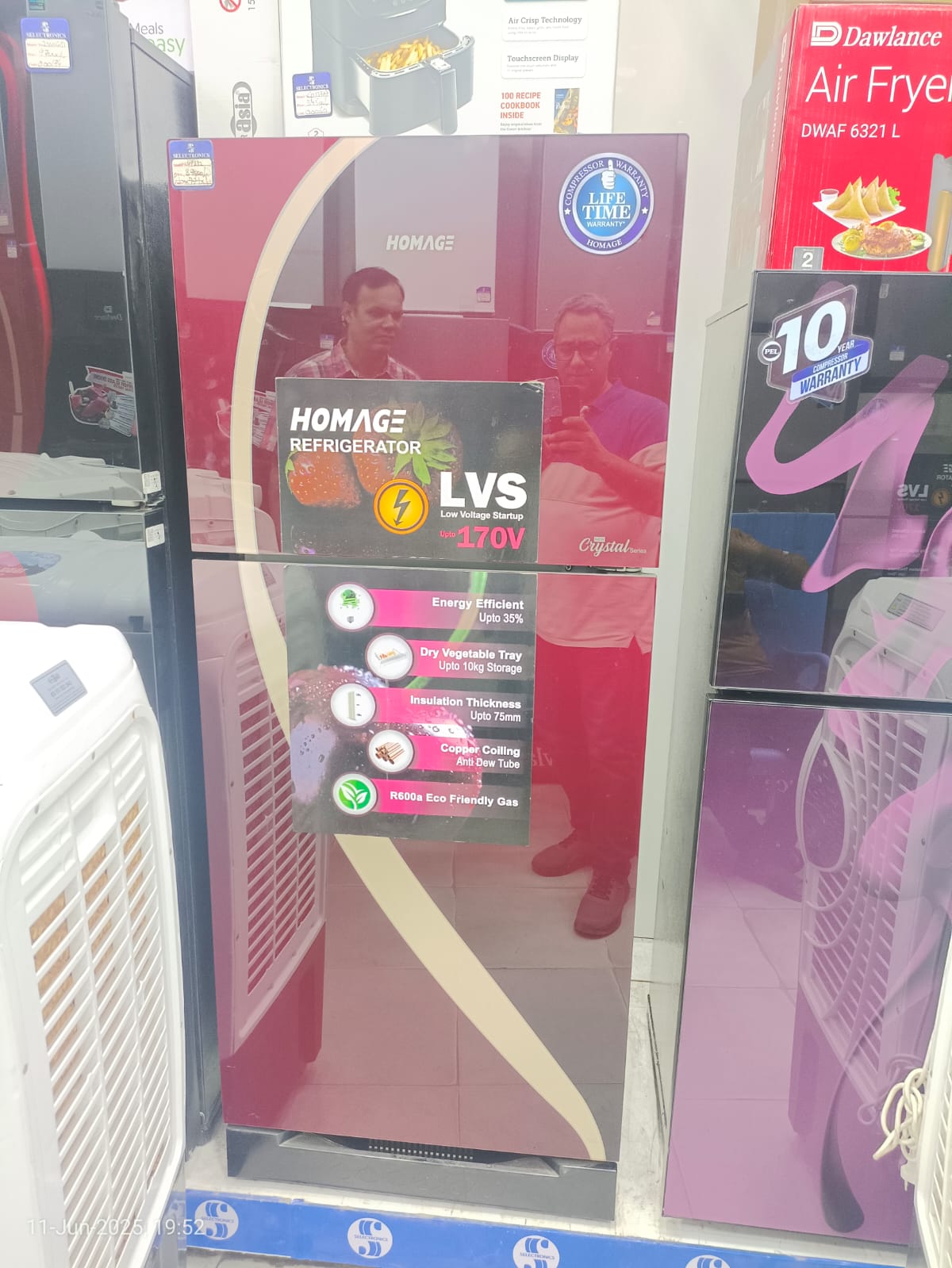 6 Month Used Homage 11 CFT Refrigerator For Sale