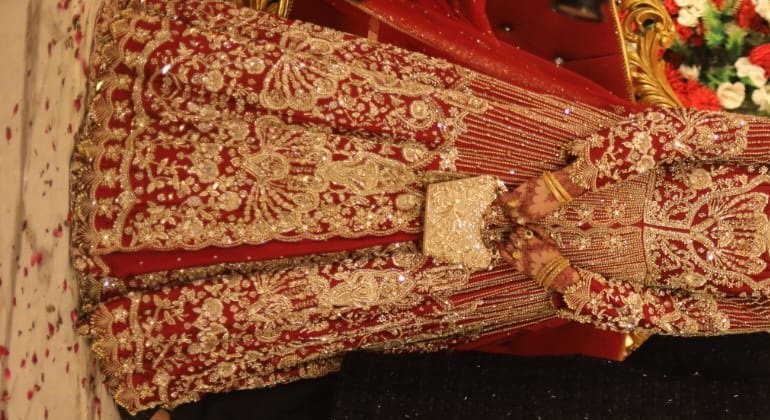 Bridal Lengha Maxi Style, insipred from Zarina Collection.