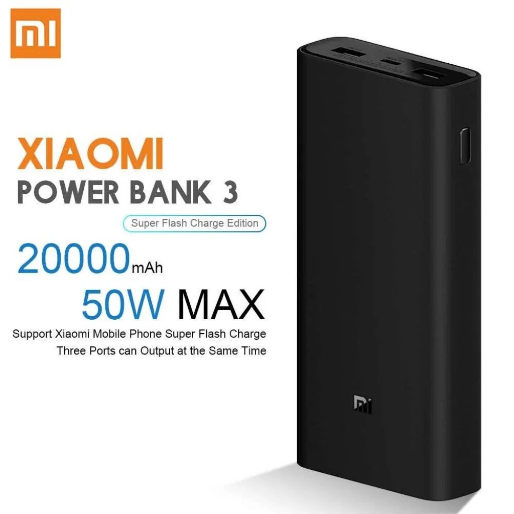 Mi powerbank 50W 20000mah original power bank fast charging