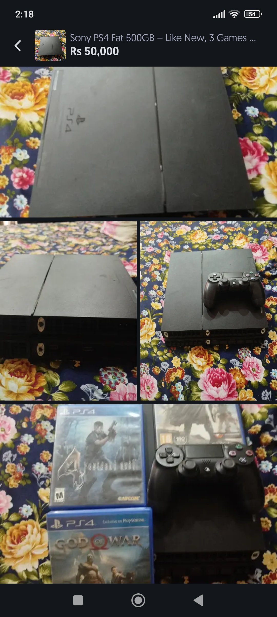 Sony PS4 Fat 500GB – Like New, Original Condition