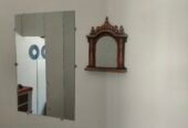 Aluminium door, wood counter, wood partition and others