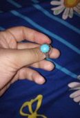 Pure silver feroza ring