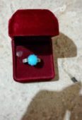 Pure silver feroza ring