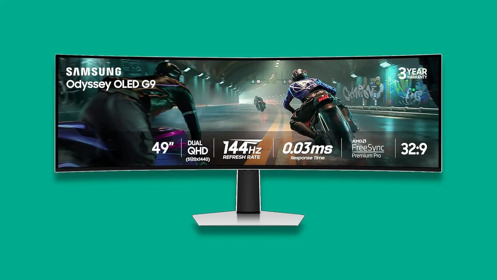 Samsung Odyssey G91SD 49″ OLED Curved Gaming Monitor