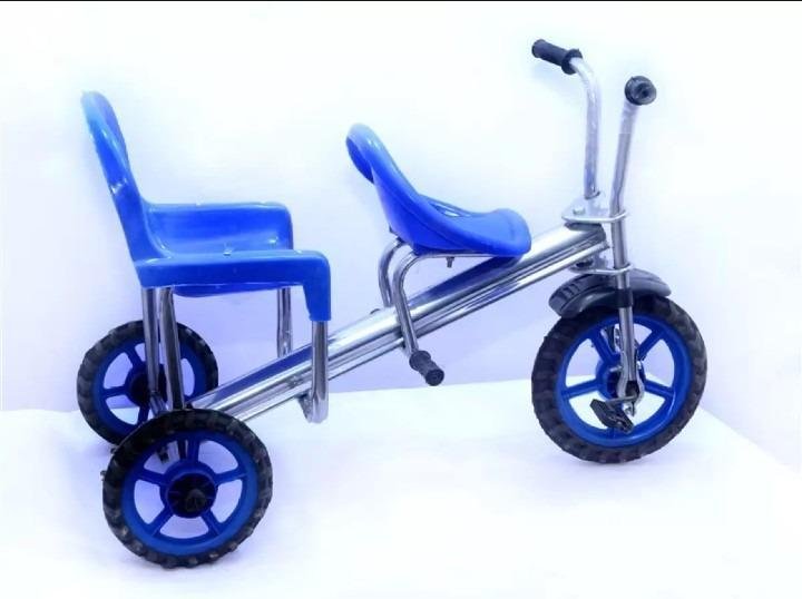 Tricycle Stainless Steel Double Seater