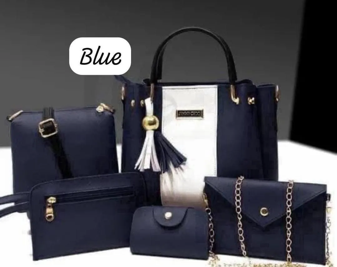5 Peice Leather Handbag
