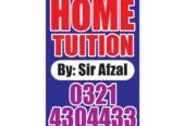 Home tutor.