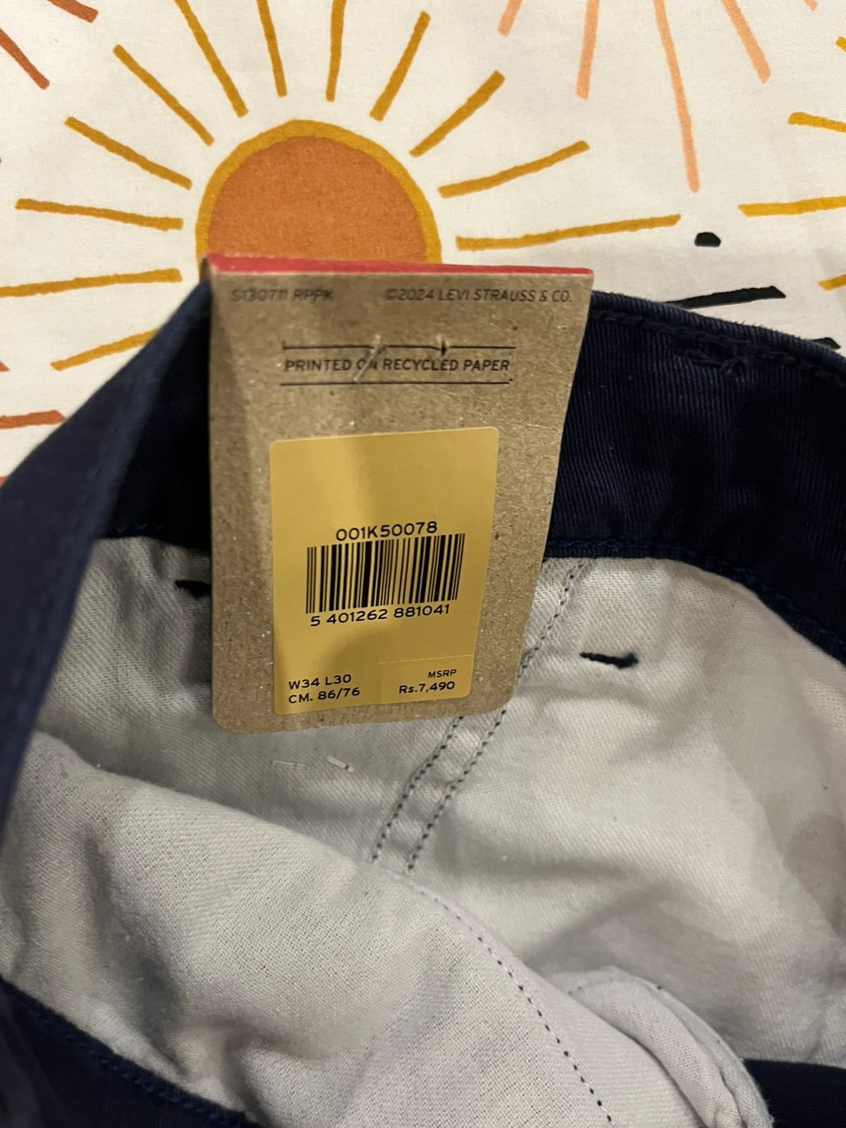Original Levi’s XX Chino Navy Blue colour
