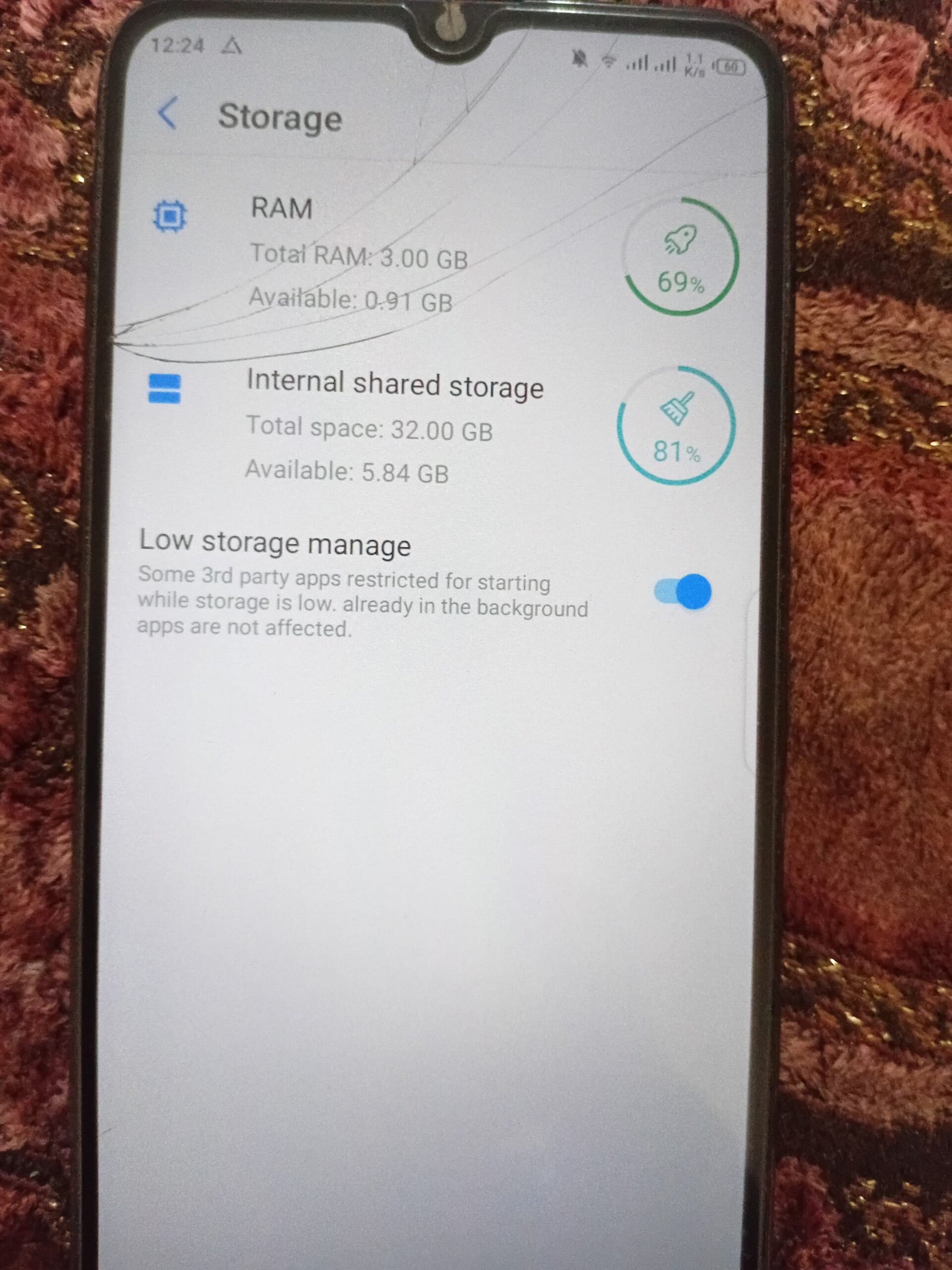 Techno Spark4 3GB RAM 32GB MEMORY