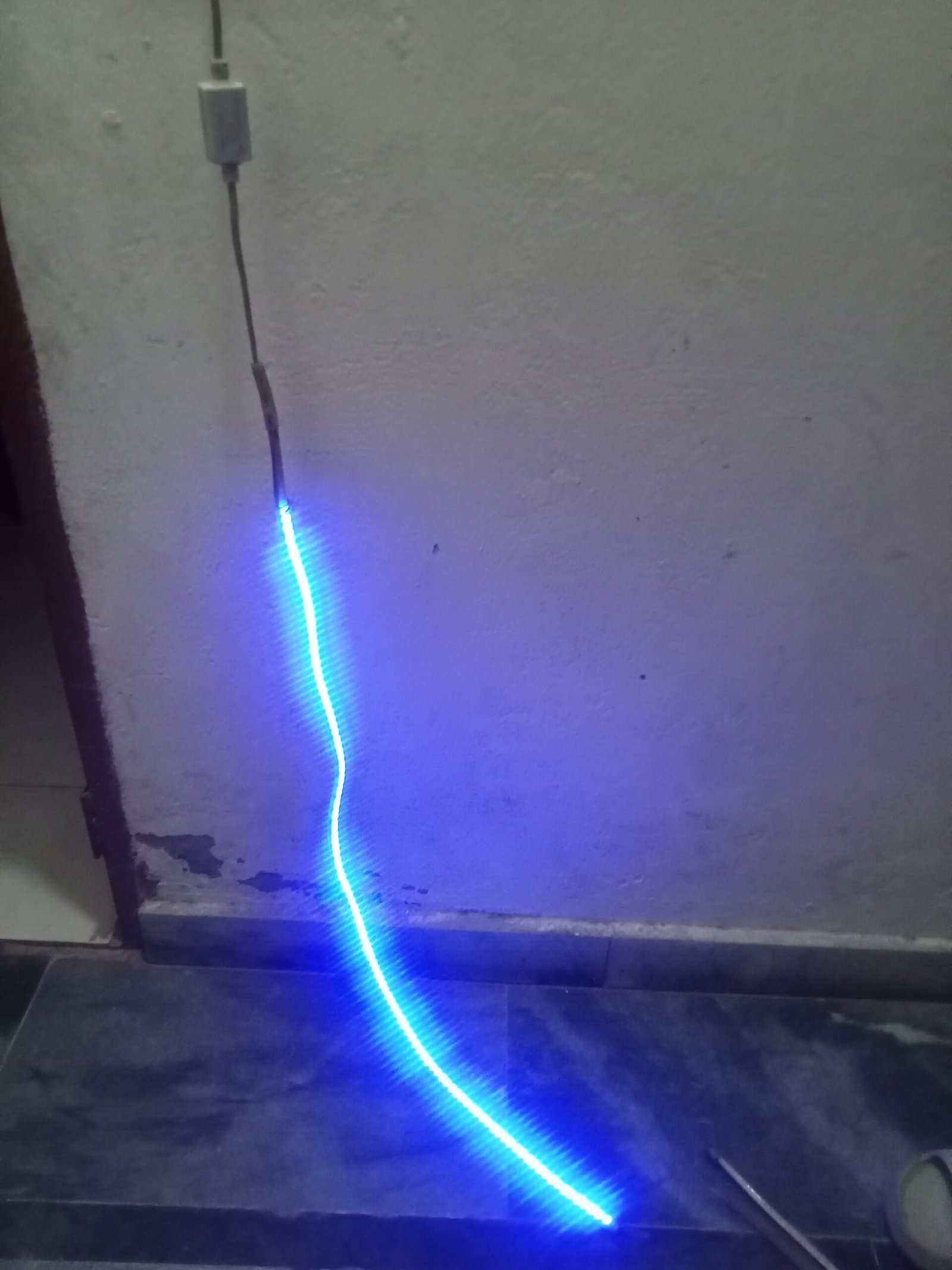 LED strip lights 4 piece okay condition