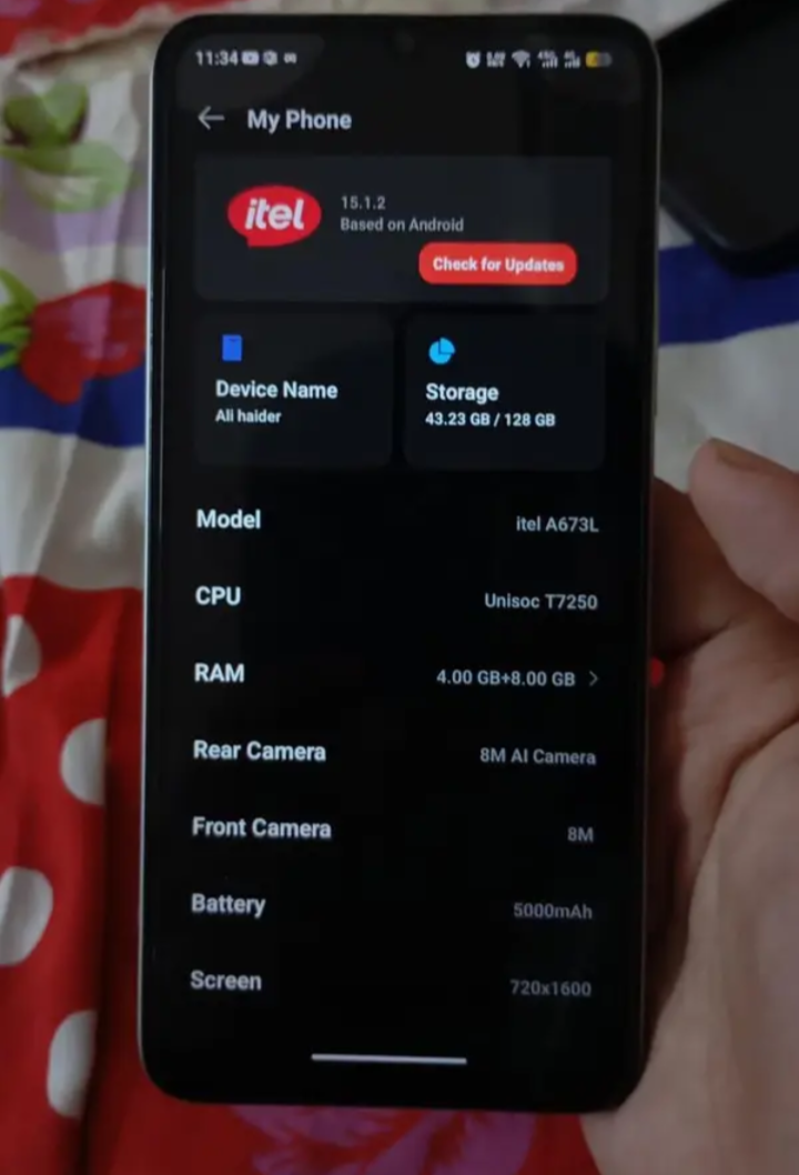 Itel city 100