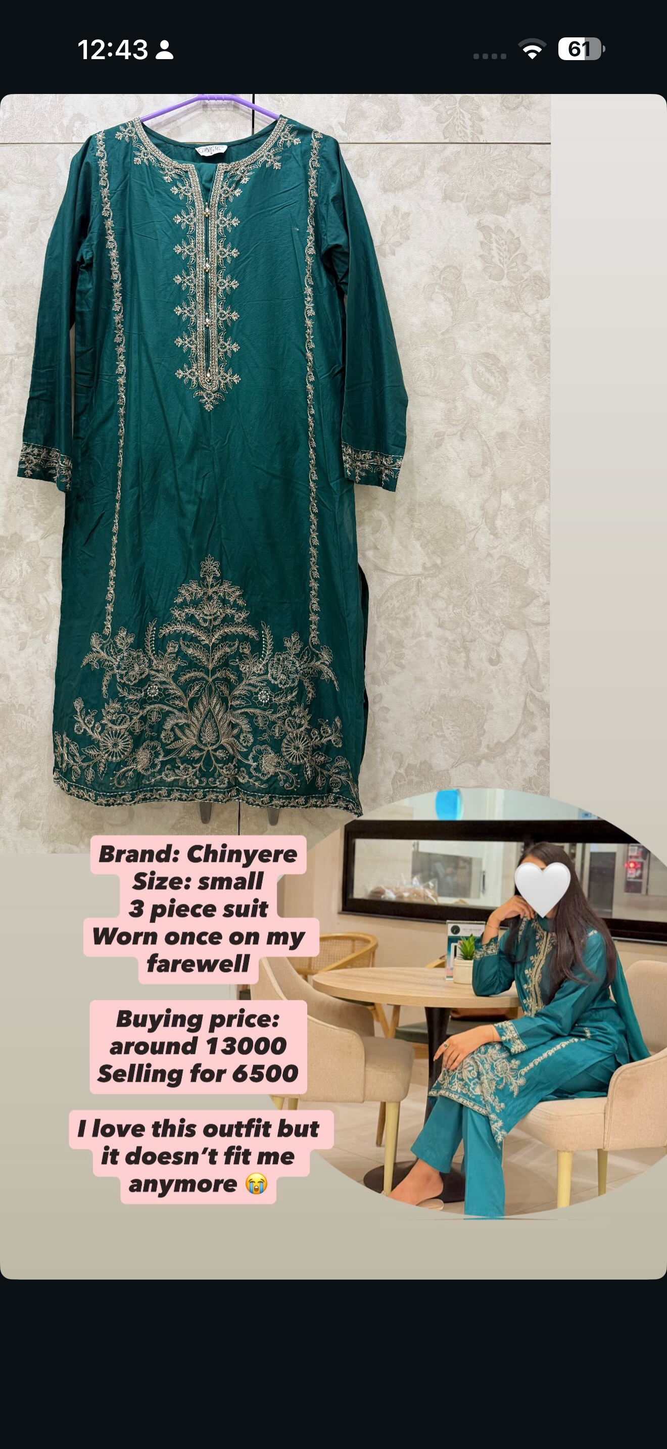 Chinyere 3 piece lawn suit
