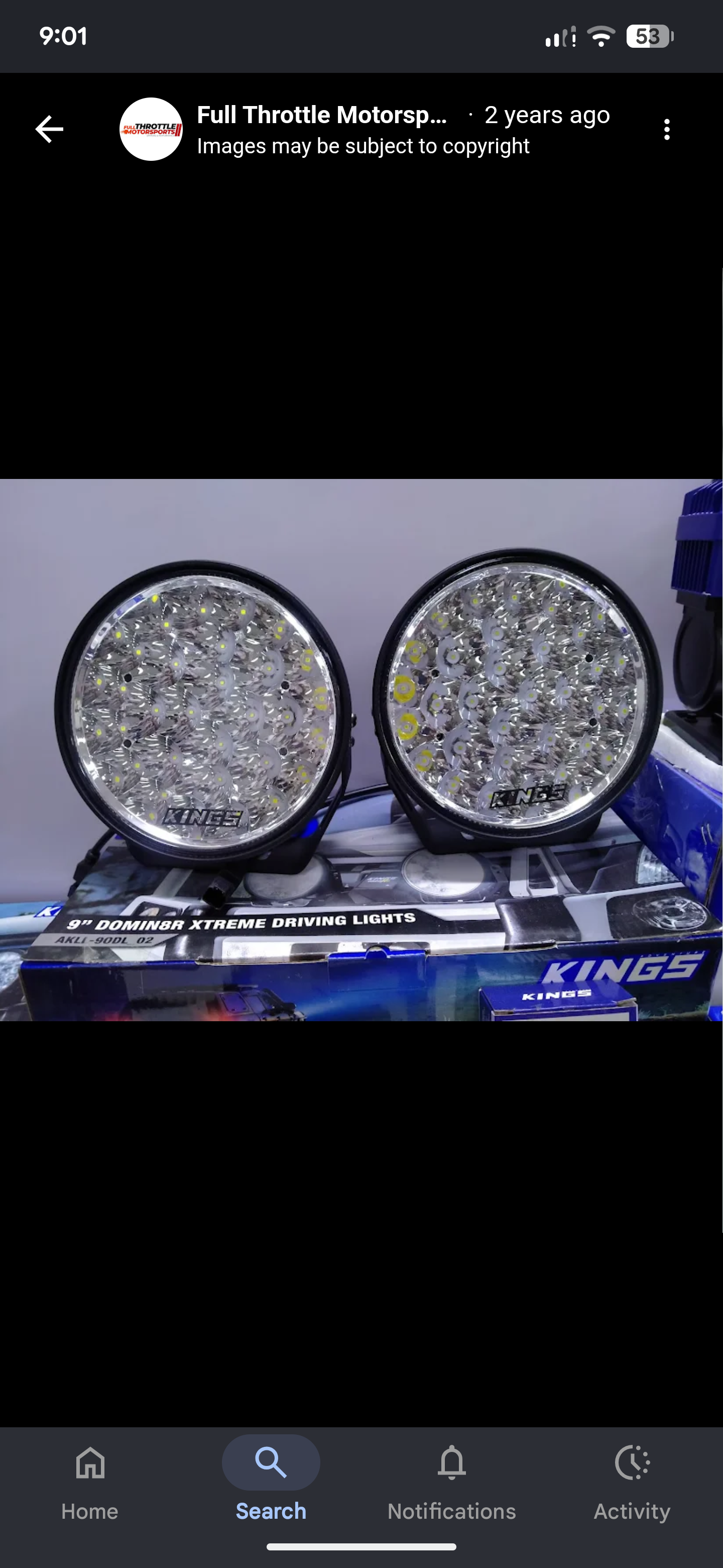 Kings 7″ Lethal Driving Lights (Pair) 1 year warranty