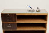 Mazboot Wooden Workbench/Table – Glass Top (Best Condition)