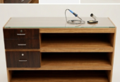 Mazboot Wooden Workbench/Table – Glass Top (Best Condition)