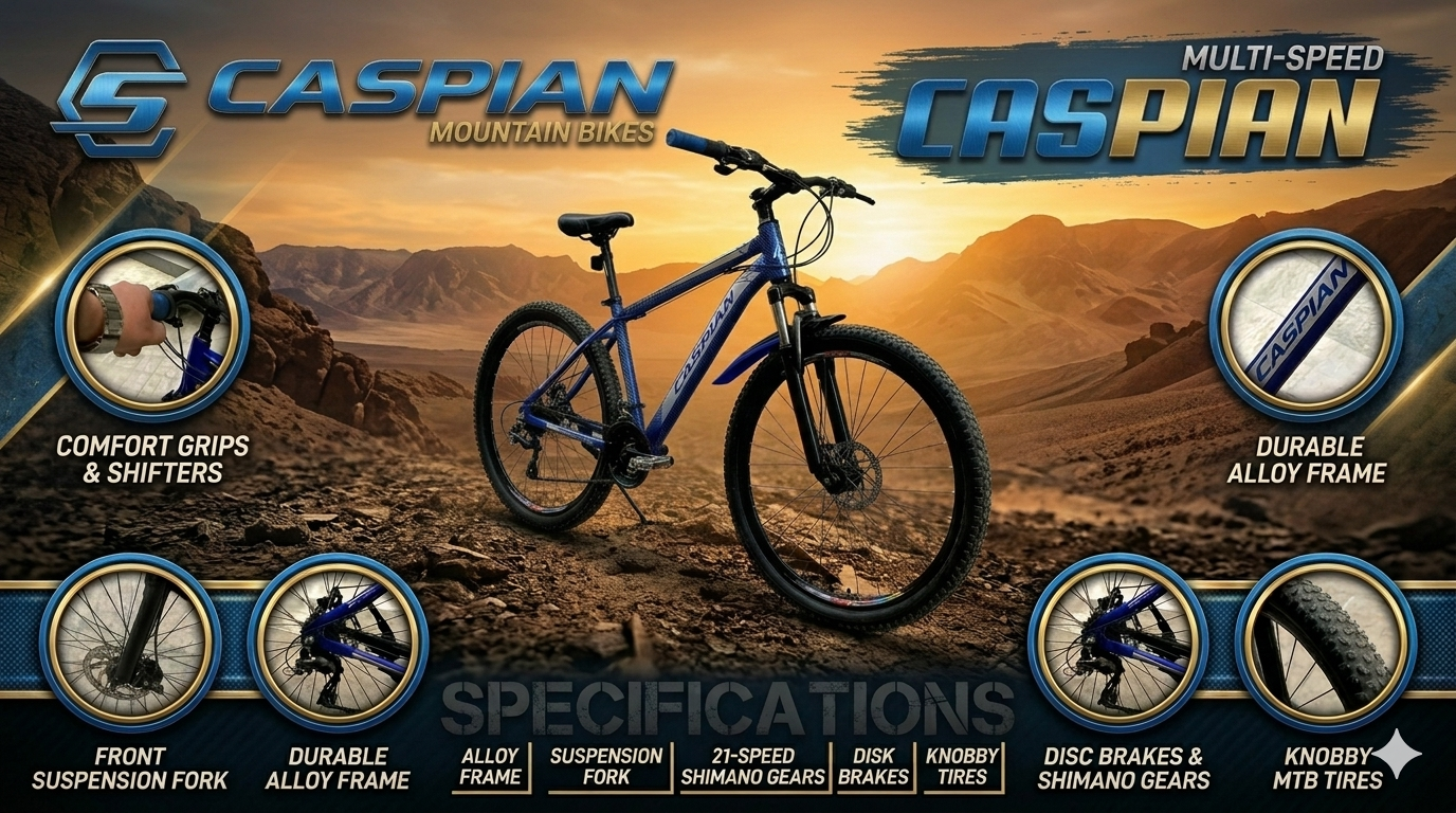Caspian Mountain Bike – High Performance & Sleek Design
