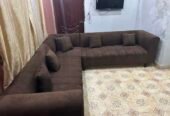 L shape sofa set