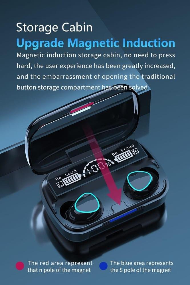 M10 digital display earbirds