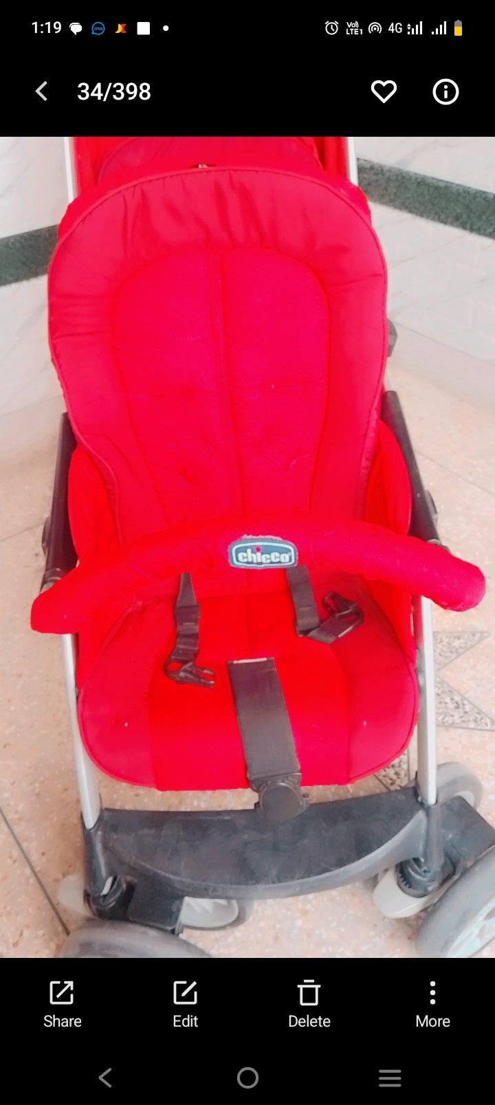 Chicco twin stroller