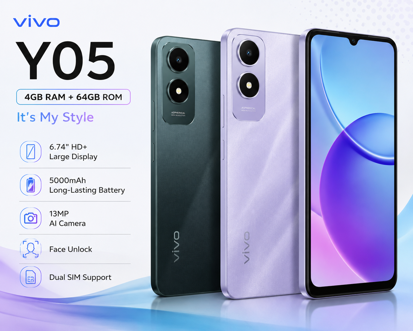 Vivo y05 4gb 64 GB for Instalment plans