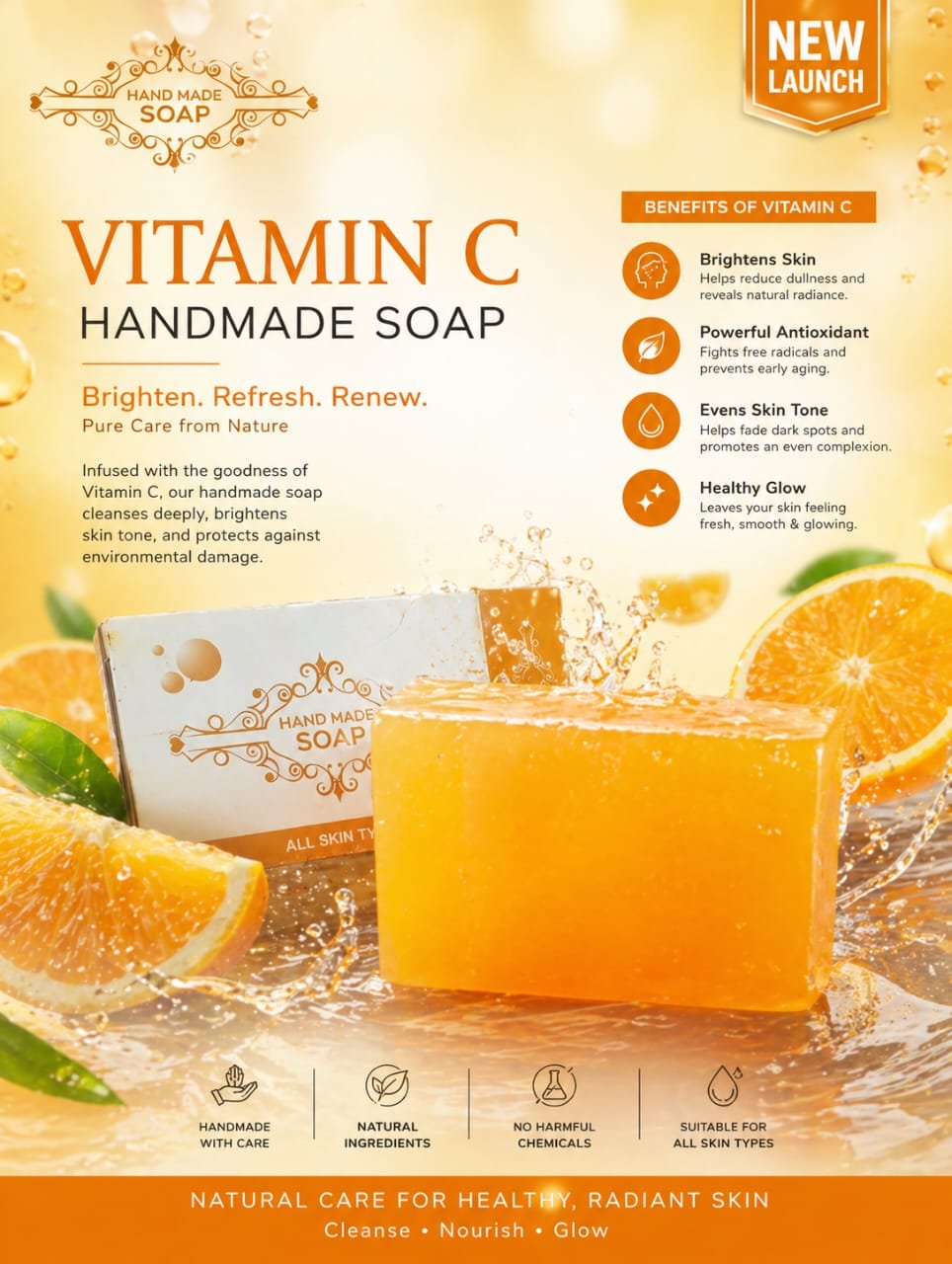 Our all-new Vitamin C Handmade Soap