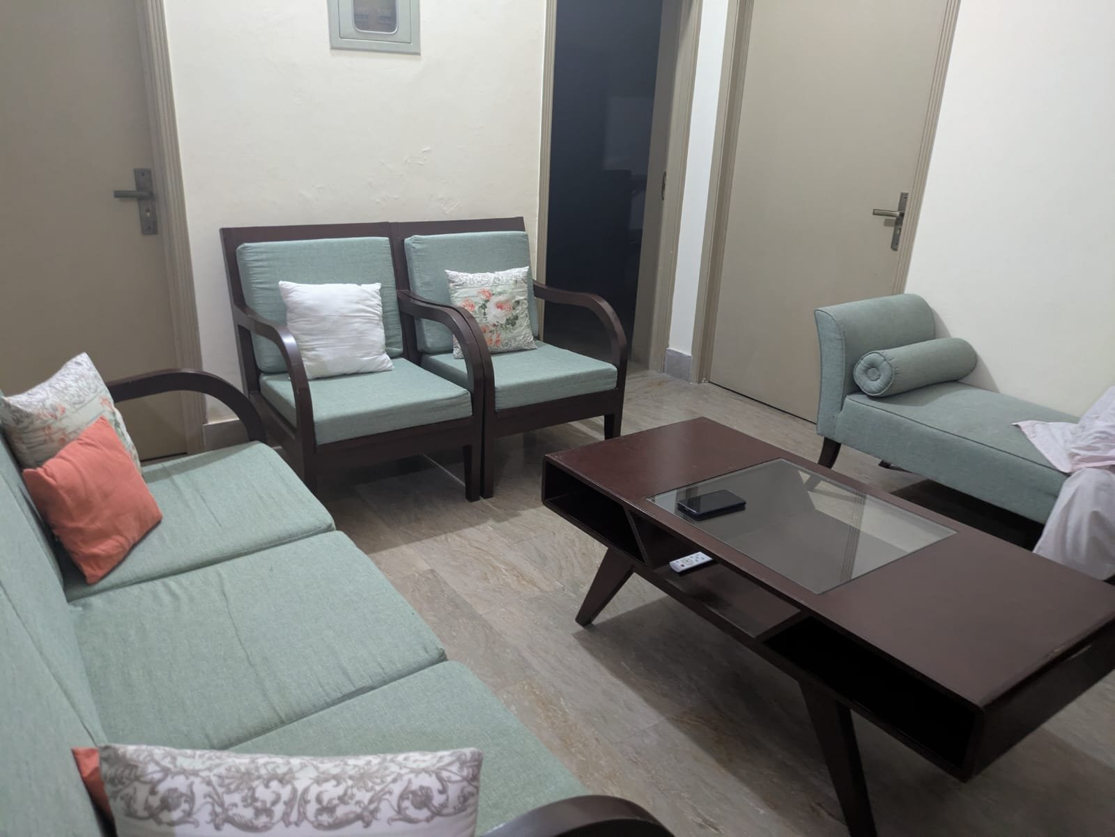 I am selling my Sofa Set with table & Deewan