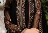 Iznik Chiffon Embroidered Unstitched Suit|Luxury Party Wear