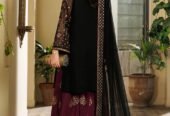 Iznik Chiffon Embroidered Unstitched Suit|Luxury Party Wear
