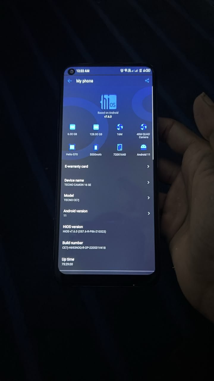 Tecno Camon 16se