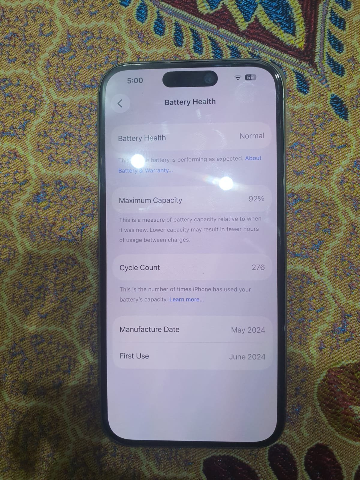 Apple iphone 15 pro |92% original battery health| JV| 256gb