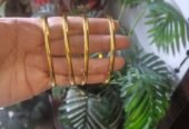 Gold plated bangles