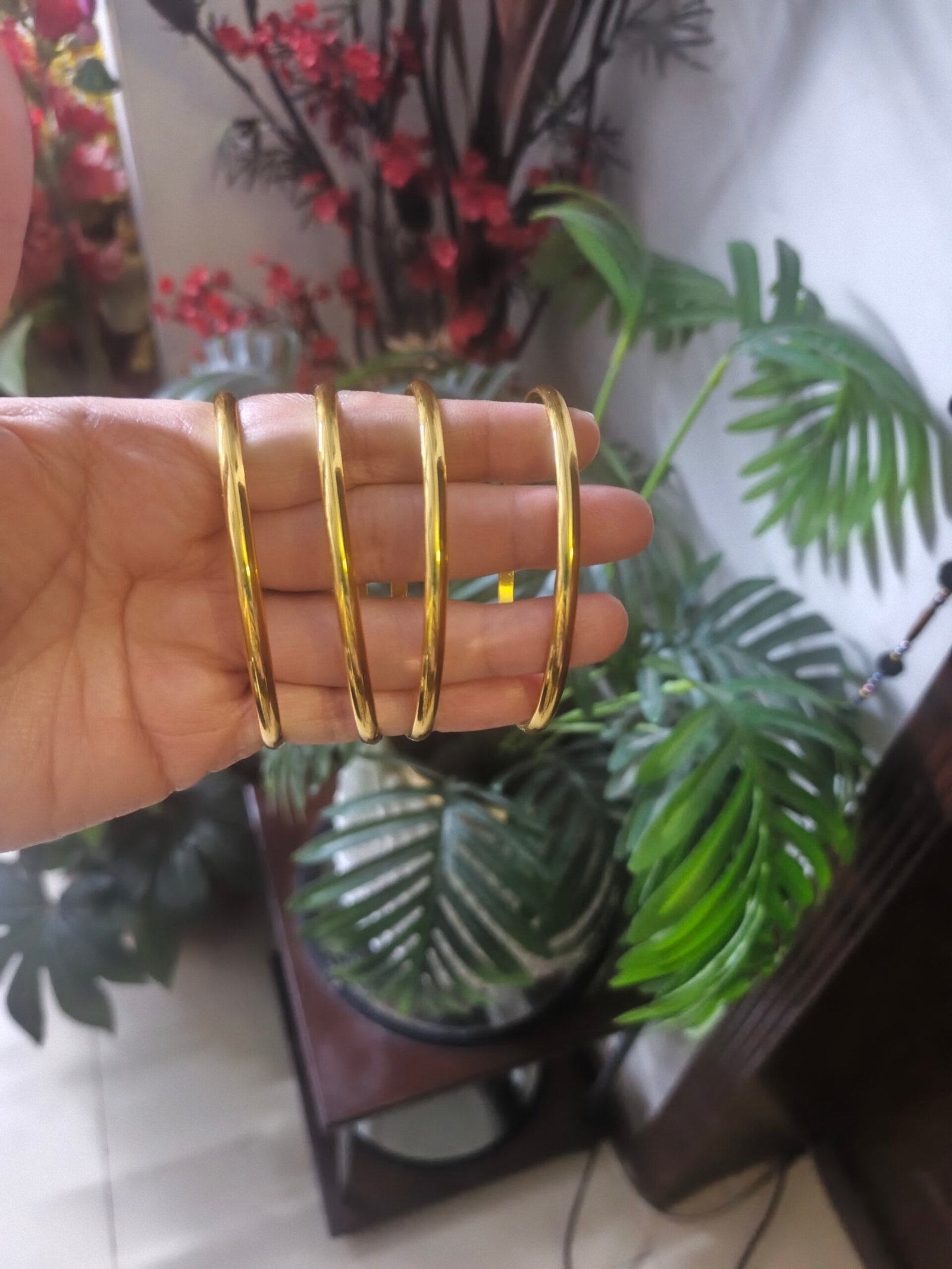 Gold plated bangles