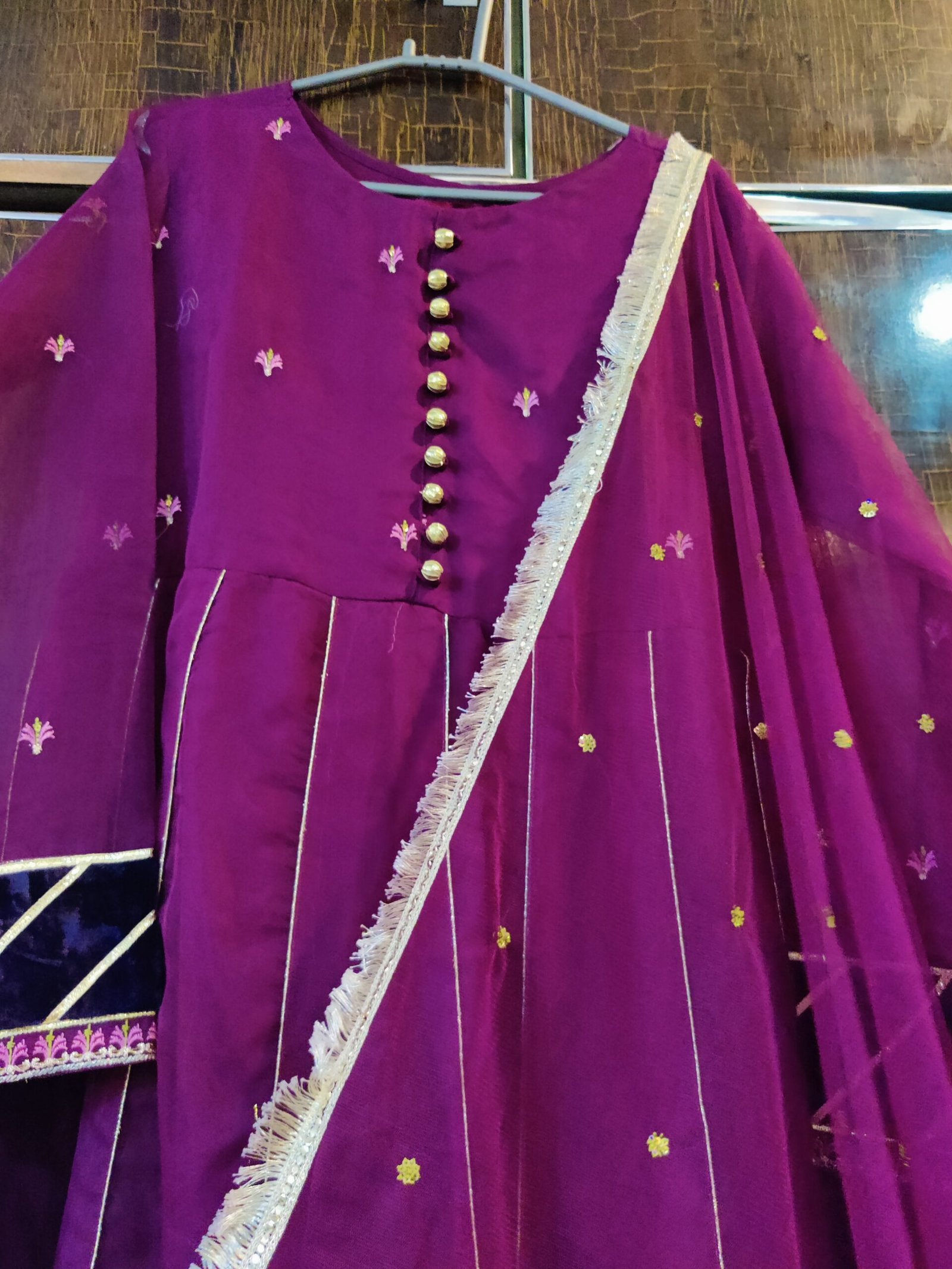 Original Omal by Komal Luxury Frock with Dupatta – Worn Once