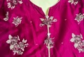 Batik 3 piece Embroidered dress