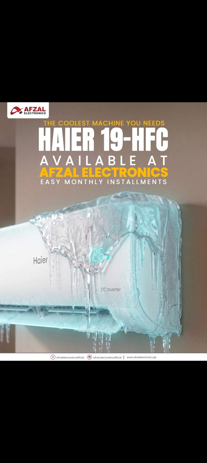 Haier HSU-19HFC 1.5 Ton DC Inverter AC (Heat & Cool)