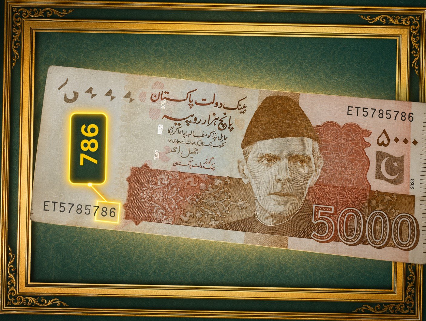 786 serial number note for sale