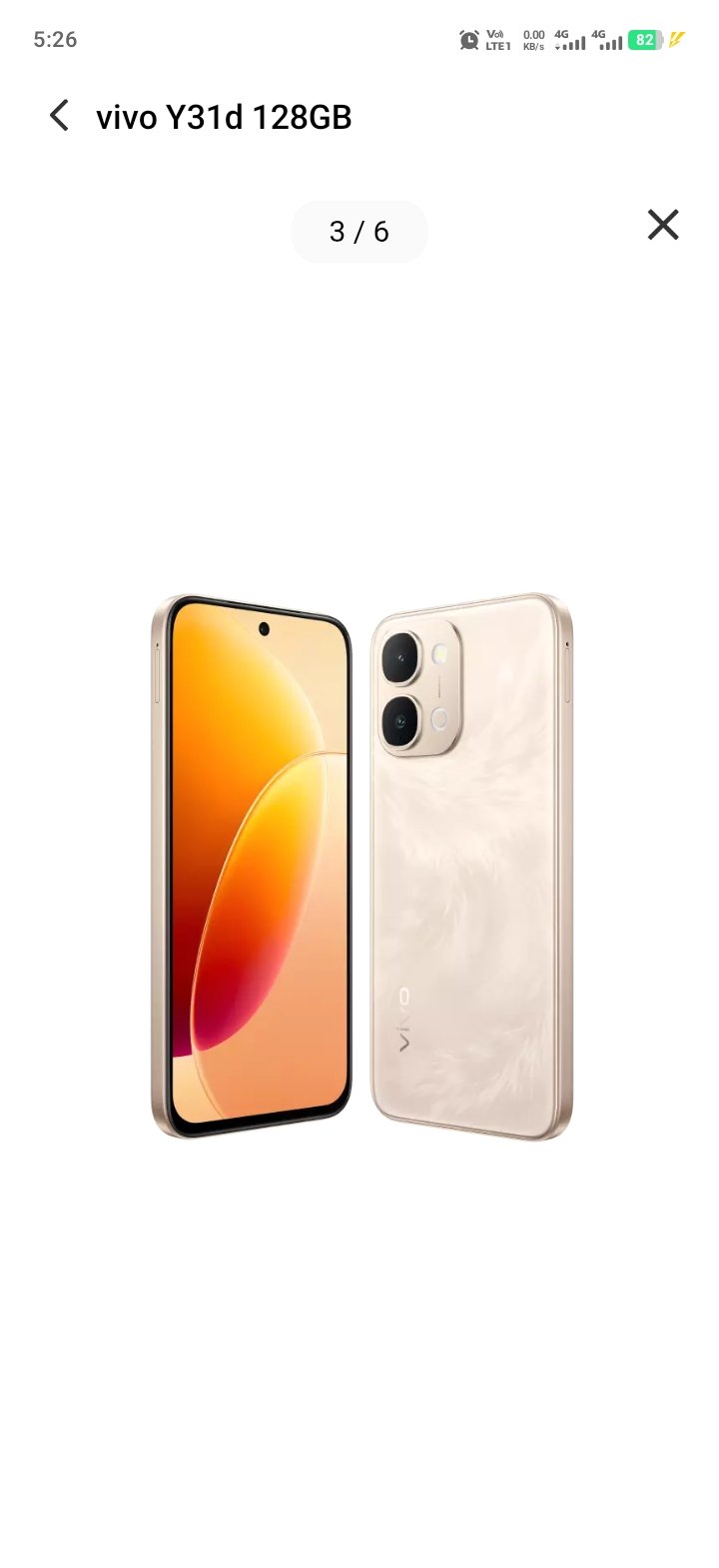 Vivo Y31d 8 128GB only one day use
