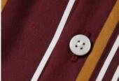 Stylish Men’s Vertical Striped Casual Shirt – Maroon / Brow