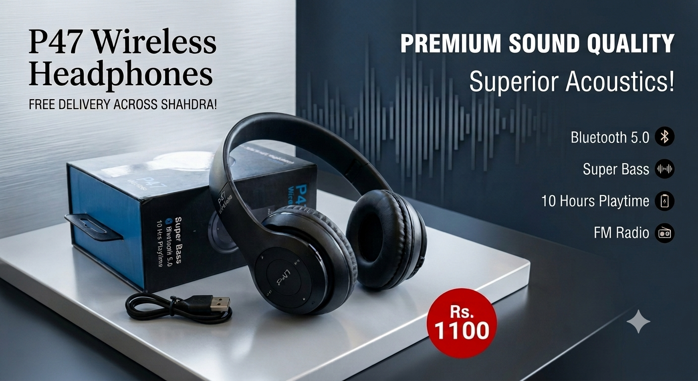 P47 wireless headphones &P9 wireless Bluetooth headphones