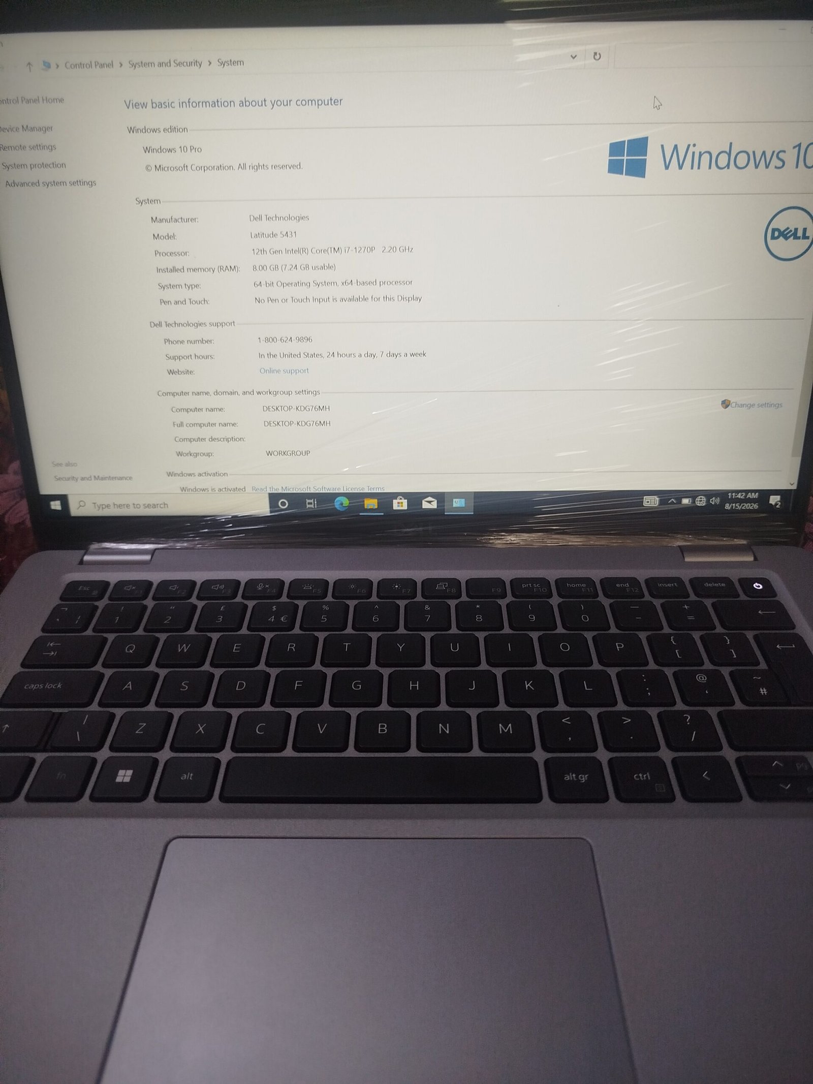 Dell latitude 5431 i7 12th generation ddr5