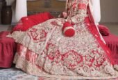 Red wedding lehnga, bridal red dress, Bridal lehnga