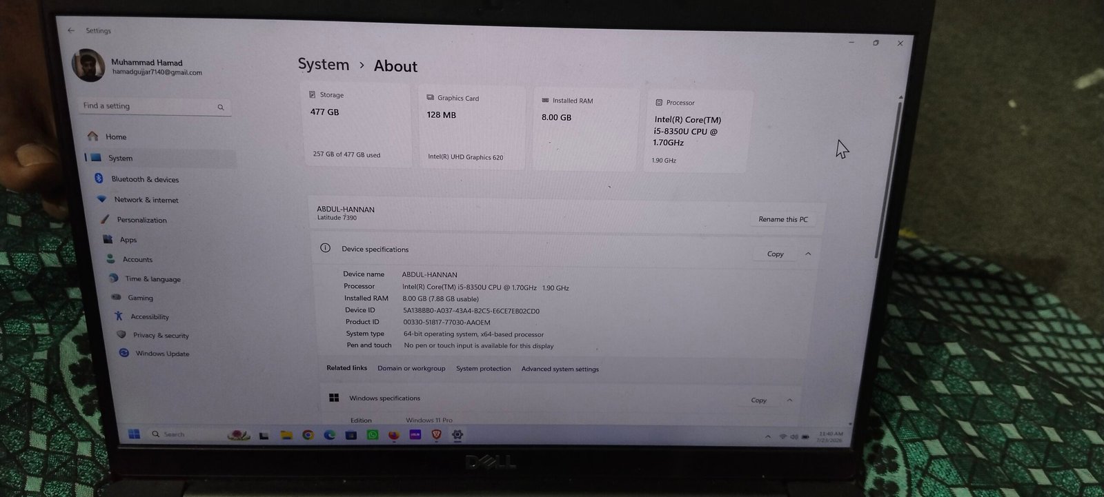 Dell latitude 7390